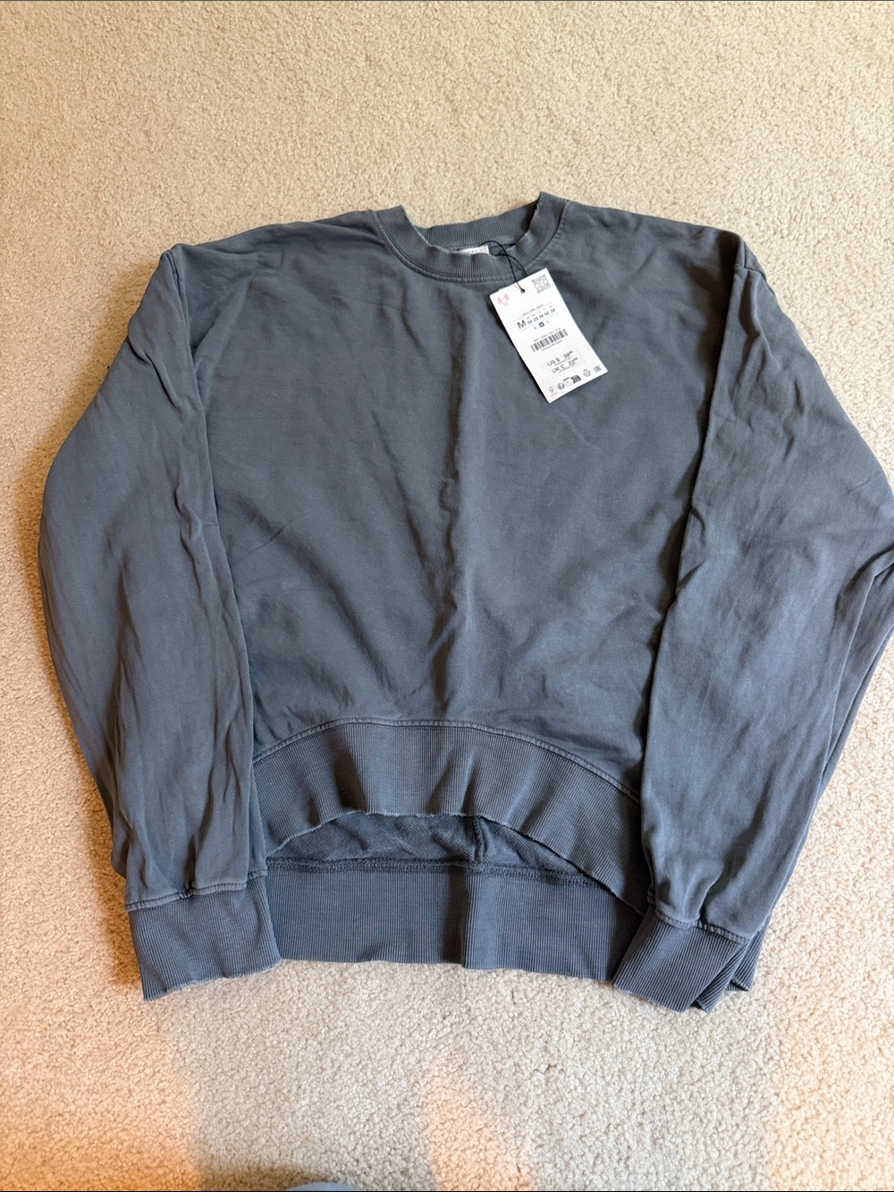 Zara washed effect sweatshirt